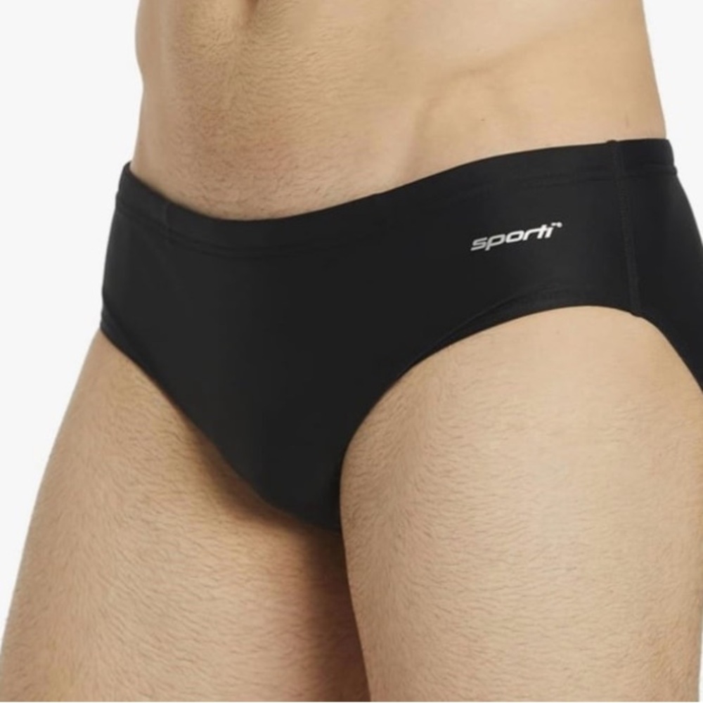 Sporti Men's Black Swim Briefs NWT size 32